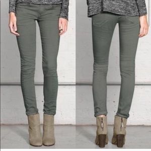 Rag & Bone The Dre Skinny Jeans Aged Sage Sz 24